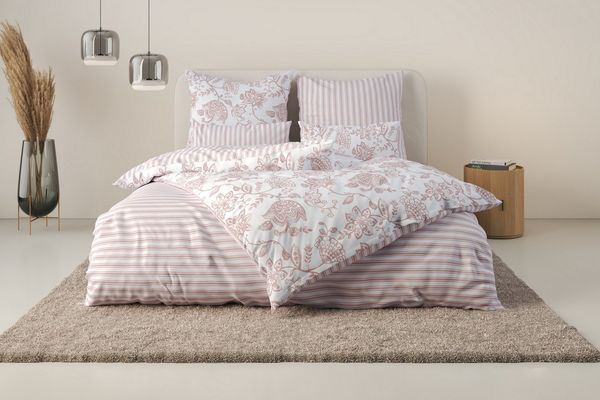 OTTO home Bettwäsche Nordby, Renforcé, 2 teilig, Bettwäsche aus Baumwolle, skandinavisches Design, ab Größe 135x200 cm