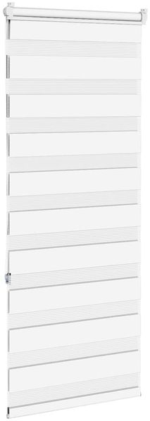 vidaXL Doppelrollo Weiß 60x150 cm Stoffbreite 55,9 cm Polyester 4014747 Bild 4