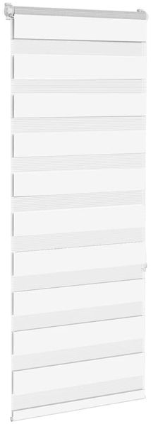 vidaXL Doppelrollo Weiß 60x150 cm Stoffbreite 55,9 cm Polyester 4014747 Bild 3