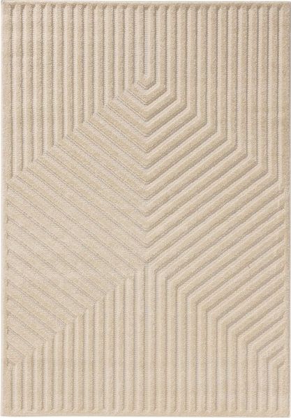 Interiyou Teppich Lecce, Rechteckig, Höhe: 11 mm, Wohnzimmerteppich, Skandinavisches Boho Muster, Kunstfaser, Modern