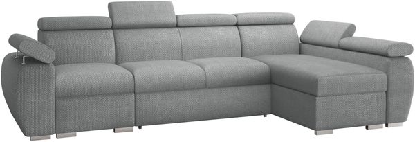 Ecksofa Boston LCP mit 2 Bettkästen und Schlaffunktion (Farbe: Flow 17, Seite: Rechts 1P(65)+2R+LCP)