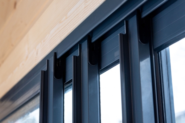 Fjordholz Gartenhaus Modell Amrum-1 Lichtgrau Bild 5