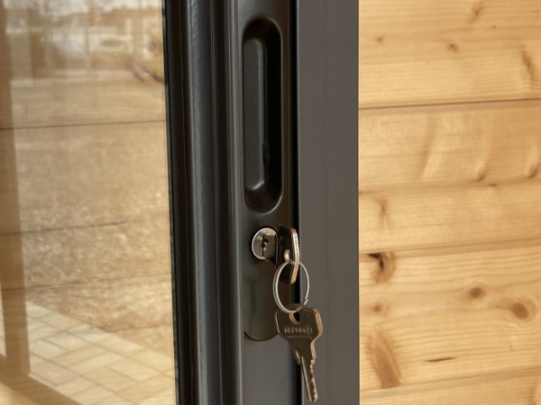 Fjordholz Gartenhaus Modell Amrum-1 Lichtgrau Bild 4