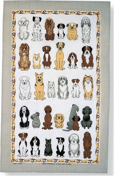 Ulster Weavers Geschirrtuch Dogs Arrived, (Set, 1-tlg, 1-teilig), 100% Baumwolle 48x74cm Küchentuch