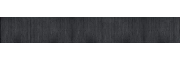 vidaXL Teppich Rechteckig Grau 70x500 cm Bambus 376766 Bild 2