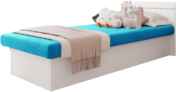 Kinderbett Berta Bis, Blau, Weiß