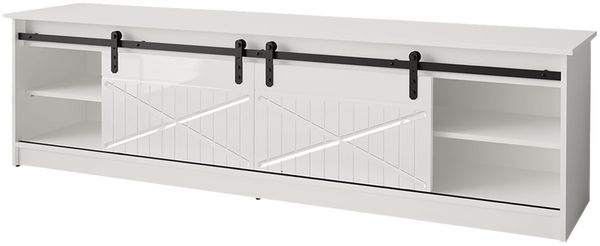 TV-Lowboard Otemna 200 (Farbe: Weiß / Weiß Hochglanz) Bild 4
