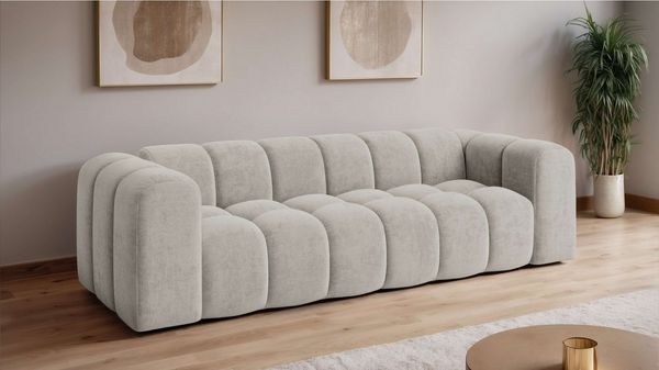OTTO home Big-Sofa KALLIE Design-Sofa mit Steppung, Bubble-Optik, Breite 248 cm, moderne Steppung, hoher Sitzkomfort und modernes Design