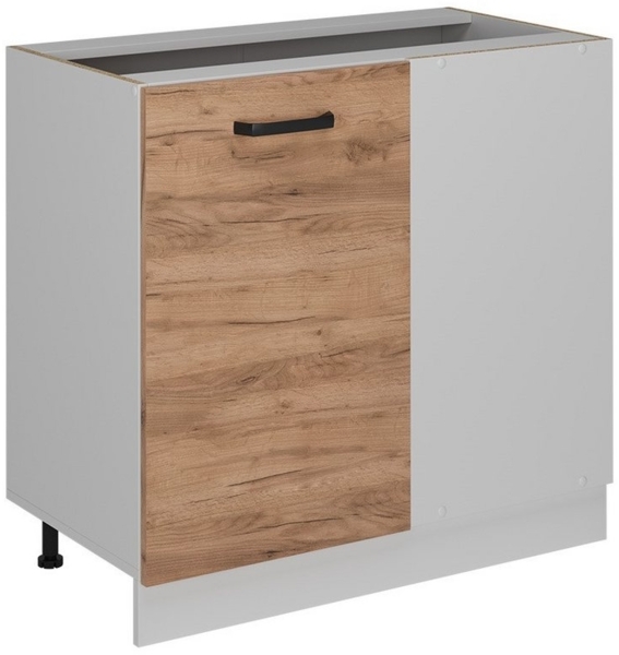 Vicco Eckunterschrank R-Line, Goldkraft Eiche, 86 cm ohne Arbeitsplatte