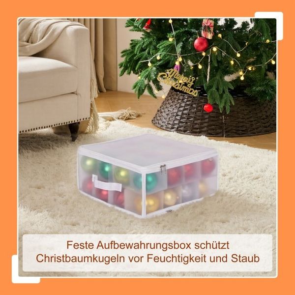 Relaxdays Weihnachtskugel Aufbewahrungsbox Bild 2