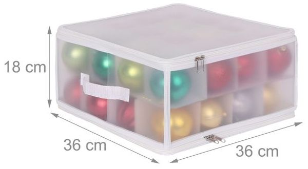 Relaxdays Weihnachtskugel Aufbewahrungsbox Bild 4