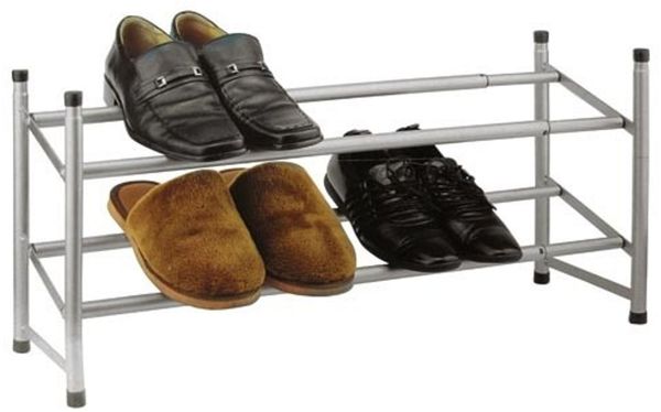 Metall Schuhregal ausziehbar 64x115 cm