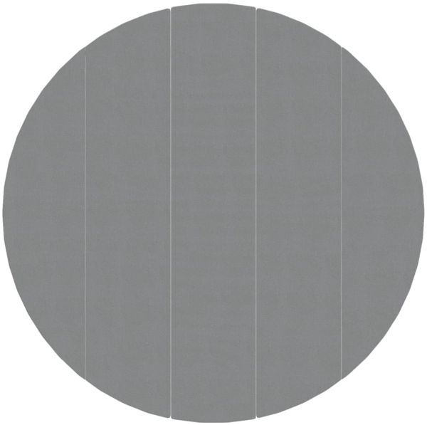 vidaXL Pool-Bodentuch Hellgrau Ø550 cm Polyester Geotextil 94222