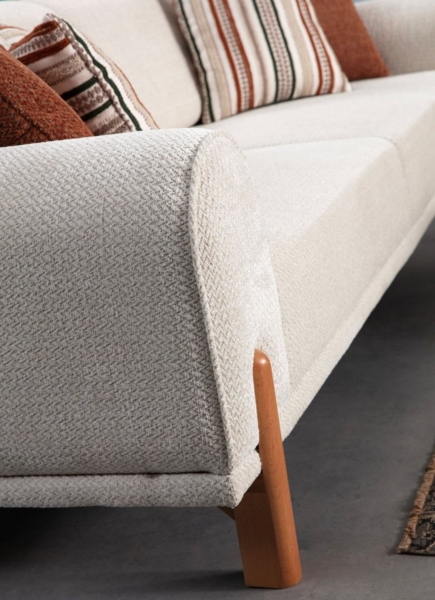 Villa Möbel Sofa Adonis, 1 Stk. 3-Sitzer, mit Relax-/Bettfunktion durch umklappbare Rückenlehne Bild 3