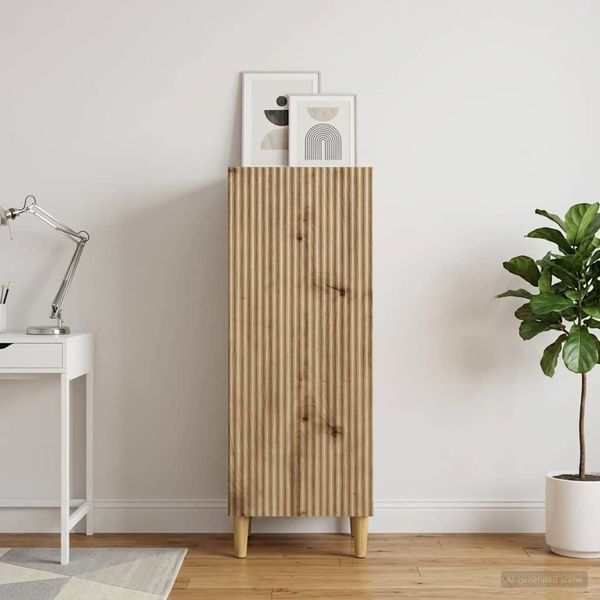 vidaXL Sideboard Artisan-Eiche 33 x 34,5 x 90 cm Holzwerkstoff 894604