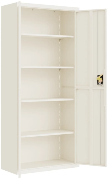 vidaXL Aktenschrank Weiß 90x40x240 cm Stahl 3188315 Bild 8