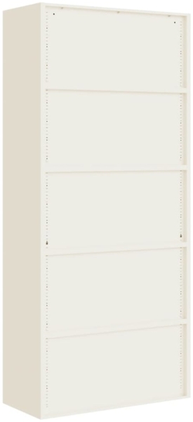 vidaXL Aktenschrank Weiß 90x40x240 cm Stahl 3188315 Bild 9