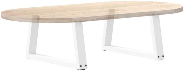 vidaXL Couchtischbeine V-Form 2 Stück Weiß 60x(30-31,3) cm Stahl 4012533 Bild 8