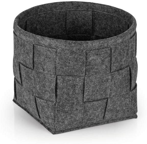 N8WERK Aufbewahrungskorb Filz 24cm dunkelgrau