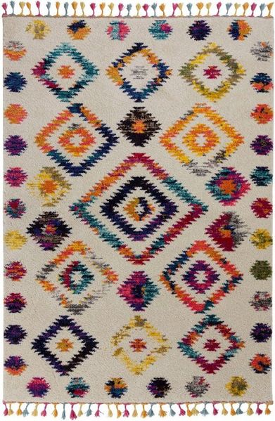 FLAIR RUGS Hochflor-Teppich Bohemia, rechteckig, Höhe: 20 mm, in farbenfroher Shaggy Berber-Optik