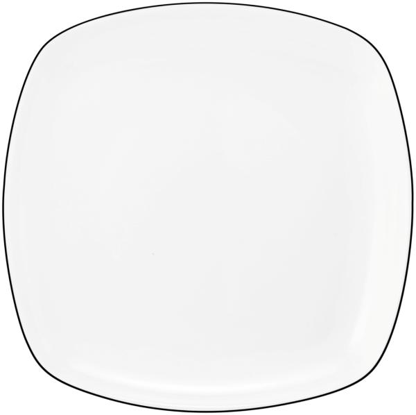 Brotteller eckig 17,5 cm Lido Black Line Seltmann Weiden Brotteller - MikrowelleBackofen geeignet, Spülmaschinenfest