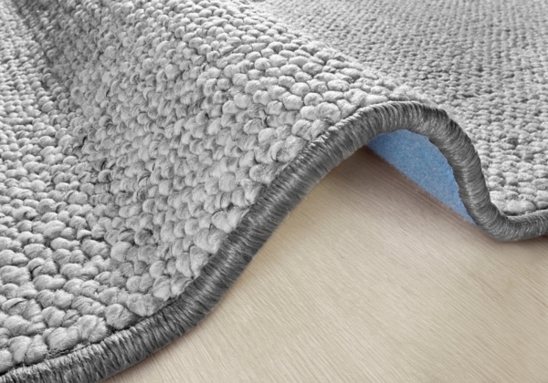 Woll-Optik Teppich Wolly Grau - 60x90x0,1cm Bild 3