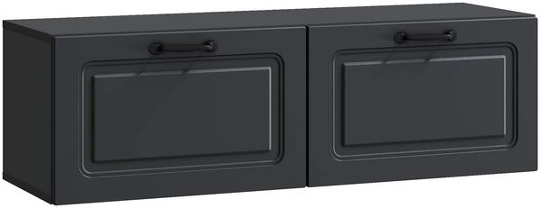 vidaXL Wandmontierter TV-Schrank Schwarz 98 x 31 x 30 cm Holzwerkstoff 899406