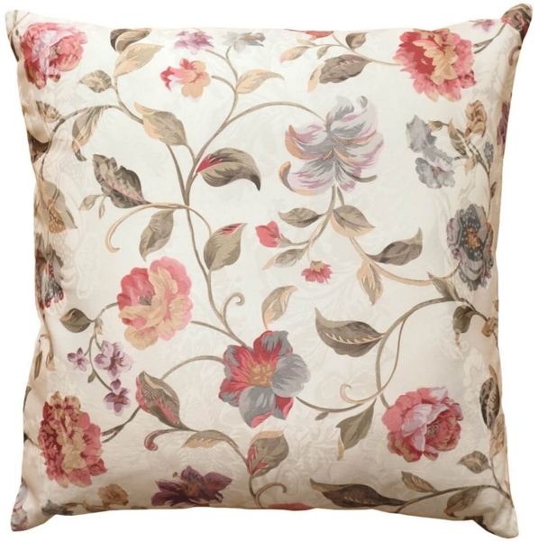 matches21 HOME & HOBBY Kissenbezüge Kissen-Bezug bunte Blumen auf Jaquard Stoff 50x50 cm Baumwolle-Mix, (1 Stück), Wohnzimmer Kissen-Hülle als Deko-Kissen Zier-Kissen Sofa-Kissen Bild 4