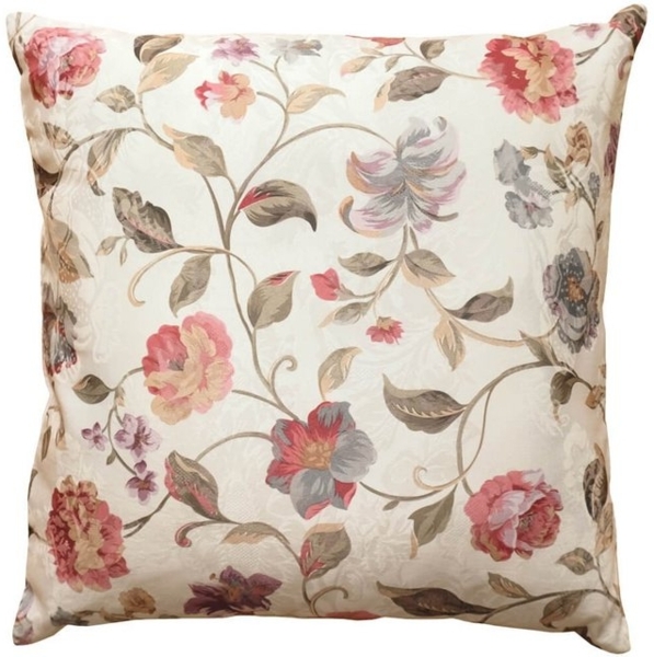 matches21 HOME & HOBBY Kissenbezüge Kissen-Bezug bunte Blumen auf Jaquard Stoff 50x50 cm Baumwolle-Mix, (1 Stück), Wohnzimmer Kissen-Hülle als Deko-Kissen Zier-Kissen Sofa-Kissen Bild 3