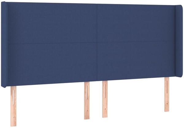 vidaXL Boxspringbett mit Matratze Blau 160x200 cm Stoff 3131847 Bild 6