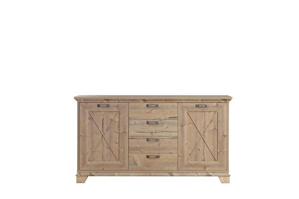 Kommode >Nepal < in braun - 175x97,2x45cm (BxHxT)