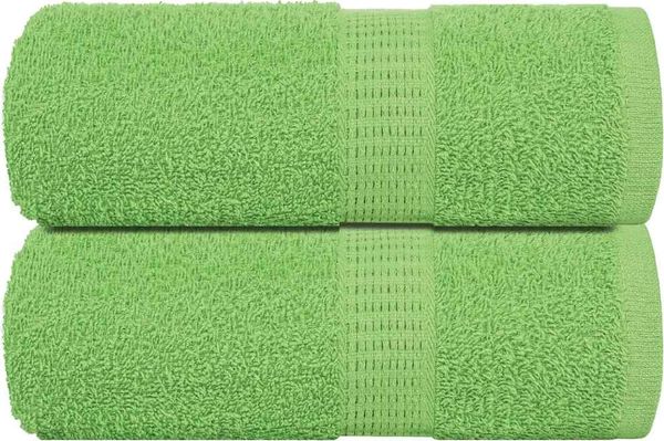vidaXL Waschtücher FROGN 2 Stk. Apfelgrün 30x30 cm 360 g/m² 137016
