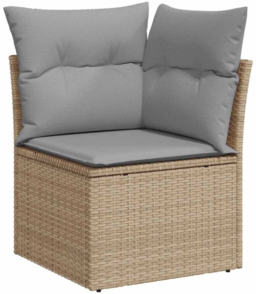 vidaXL Garten-Sofa-Set mit Kissen 8 pcs Beige und Hellgrau 3363177 Bild 6