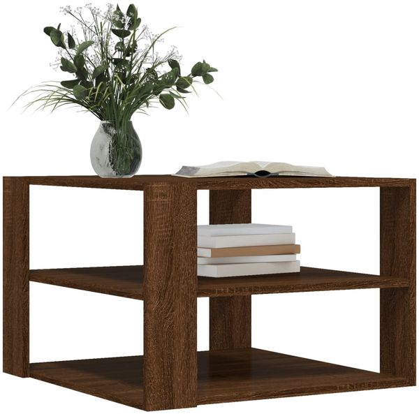 vidaXL Couchtisch Braun Eichen-Optik 58x58x40 cm Holzwerkstoff 834256 Bild 3