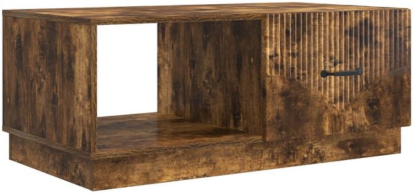 vidaXL Couchtisch Geräucherte Eiche 90 x 50 x 37 cm Holzwerkstoff 895420