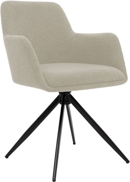 CLP Esszimmerstuhl Olema Teddystoff 180 Grad Schwenkmechanismus bis 150 kg belastbar,taupe
