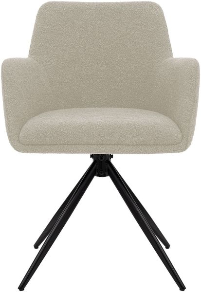 CLP Esszimmerstuhl Olema Teddystoff 180 Grad Schwenkmechanismus bis 150 kg belastbar,taupe Bild 4