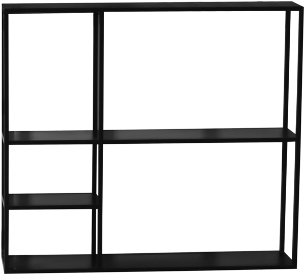Wandregal Jämijärvi mit 5 Ablagen Schwarz, matt [en. casa] Bild 5