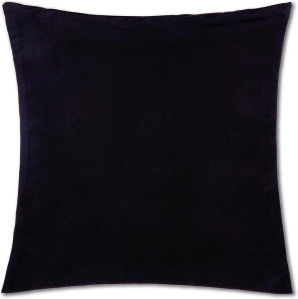 Kissenhülle Dekokissen Kissenbezug Microfaser - viele Größen und Farben Schwarz 50 x 50 cm