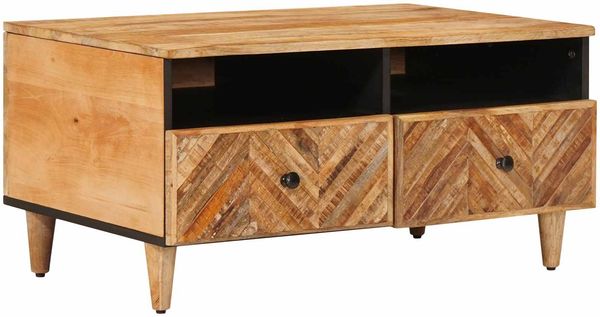 vidaXL Couchtisch Braun 80 x 54 x 40 cm Massivholz Mango 4018929