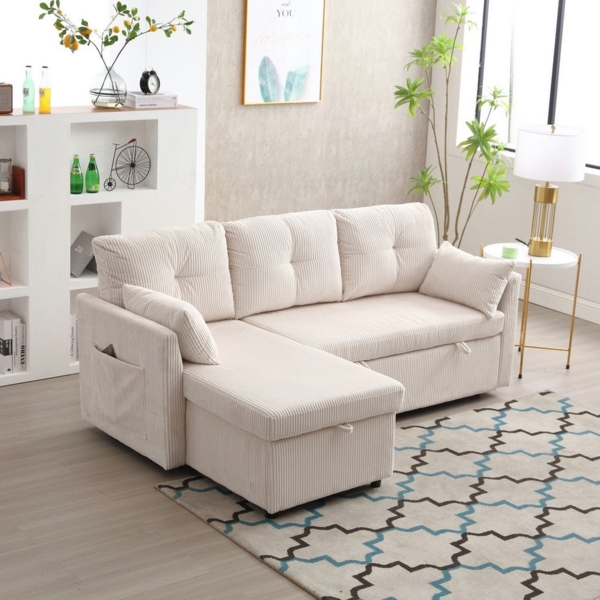 MODFU Sofa Modulares Ecksofa L-förmiges modulares Sofa, mit umkehrbarer Chaiselongue Modulares Sofa Sectional Couch