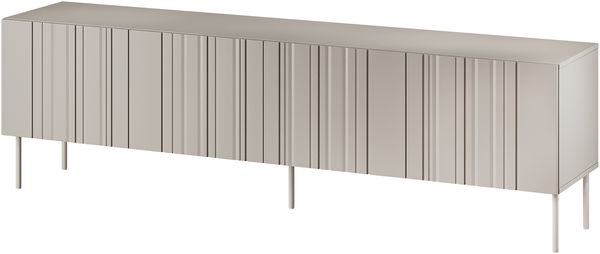 TV-Lowboard Intori 200 4D mit 4 Drehtüren (Farbe: Beige)