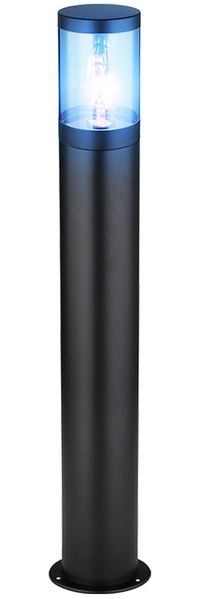 RGB LED Stehleuchte, Bewegungsmelder, Edelstahl, H 80 cm