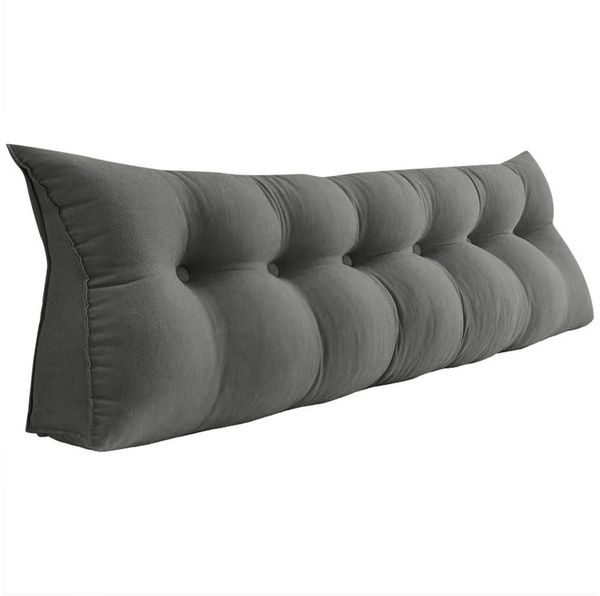 JEOBEST Rückenkissen Dreieckiges Lesekissen, Keilkissen mit Seitenfach, 1-tlg, 180cm breit, Kissen mit abnehmbarem und waschbarem Bezug