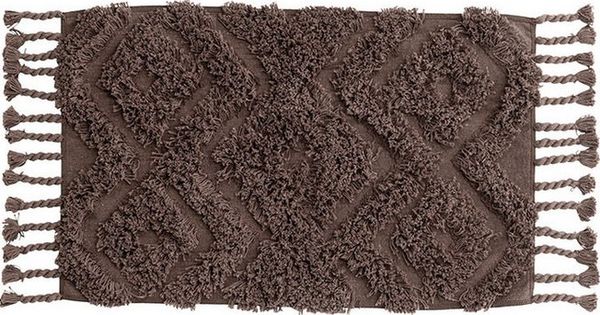 ebuy24 Teppich Hilma Badematte 80x50 cm Braun, Höhe: 2 mm