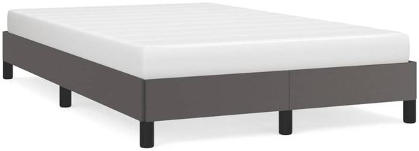 Einzelbettgestell Design für Erwachsene ohne Matratze Grau 120x190 cm Kunstleder d4839e