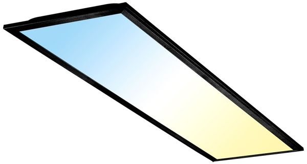 LED Aufbau Panel, schwarz, dimmbar, Fernbedienung, L 100 cm