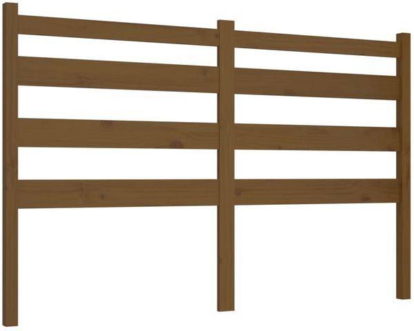 Kopfteil, Bettkopfteil, Minimalistisch Honigbraun 206x4x100 cm Massivholz Kiefer
