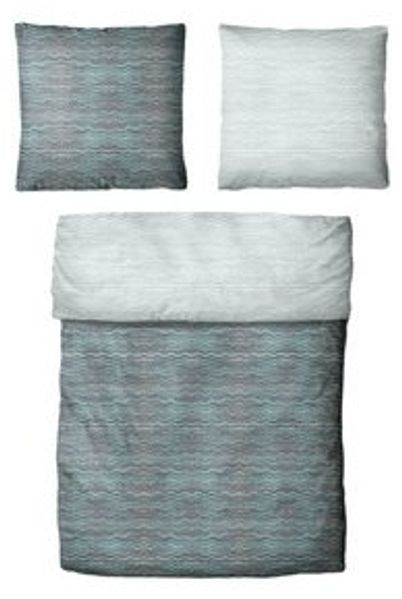 Traumschloss Bettwäsche Classic Microfaser, Flanell, 2 teilig, Wellen, gestreift, grün Bild 4
