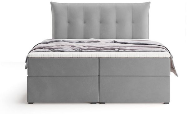 Labett Boxspringbett mit Bettkasten & H3/H4 Matratze PREMIUM 10, 160x200 180x200 200x200 (2 Bettkästen, Topper), 7-Zonen Taschenfederkernmatratze H3 oder H4